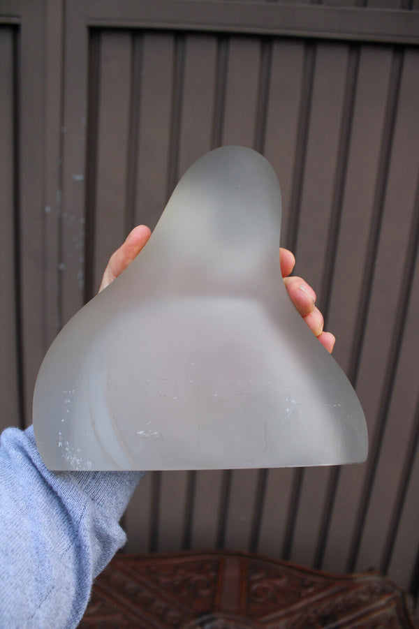 Art Deco Madonna Glass Bust by Franz Hagenauer for Curt Schlevogt 1937 statue