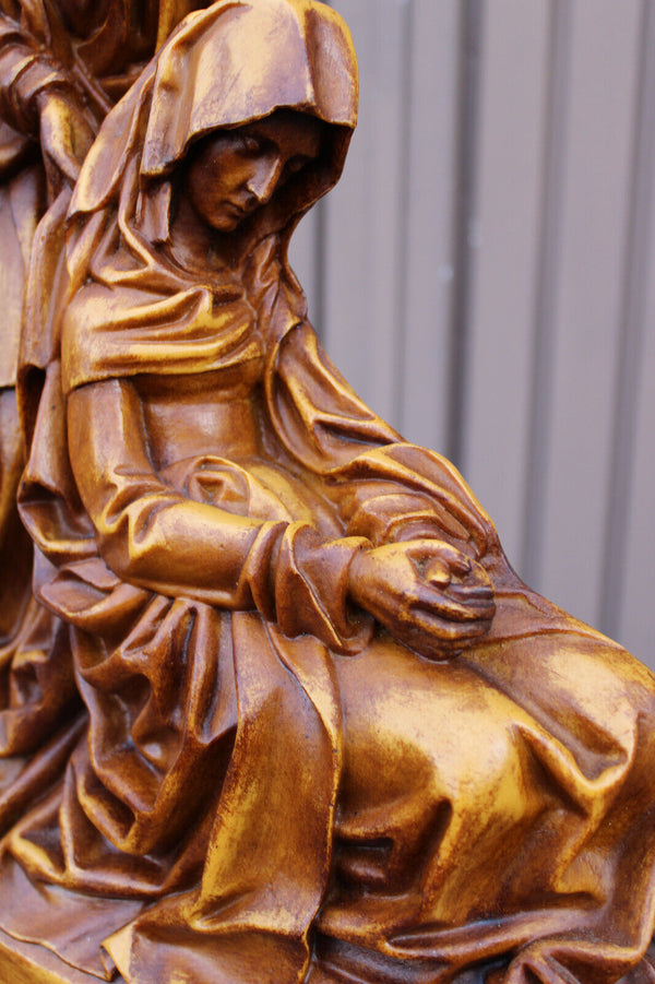 Vintage our lady of rust heppeneert Flemish statue religious