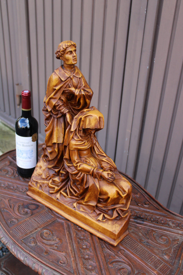 Vintage our lady of rust heppeneert Flemish statue religious