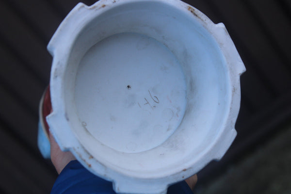 Antique french Large bisque porcelain saint joseph figurine statue