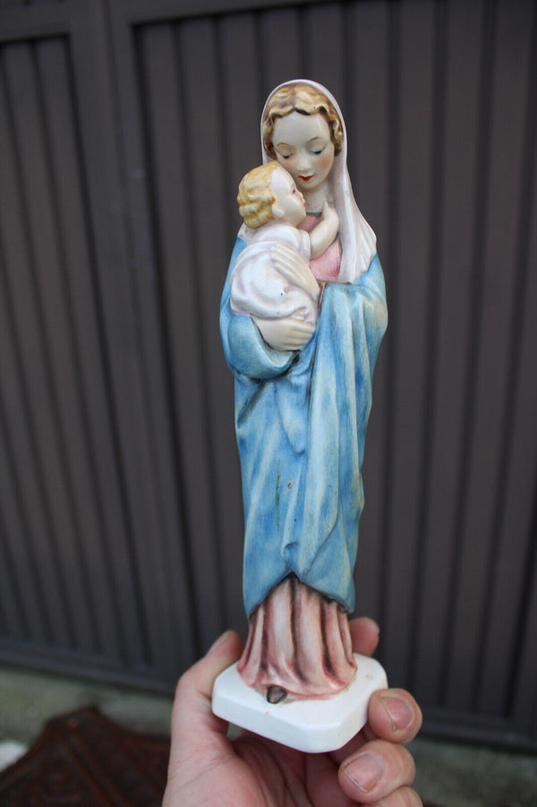 Vintage German Reinhold Unger GOEBEL marked madonna porcelain figurine statue