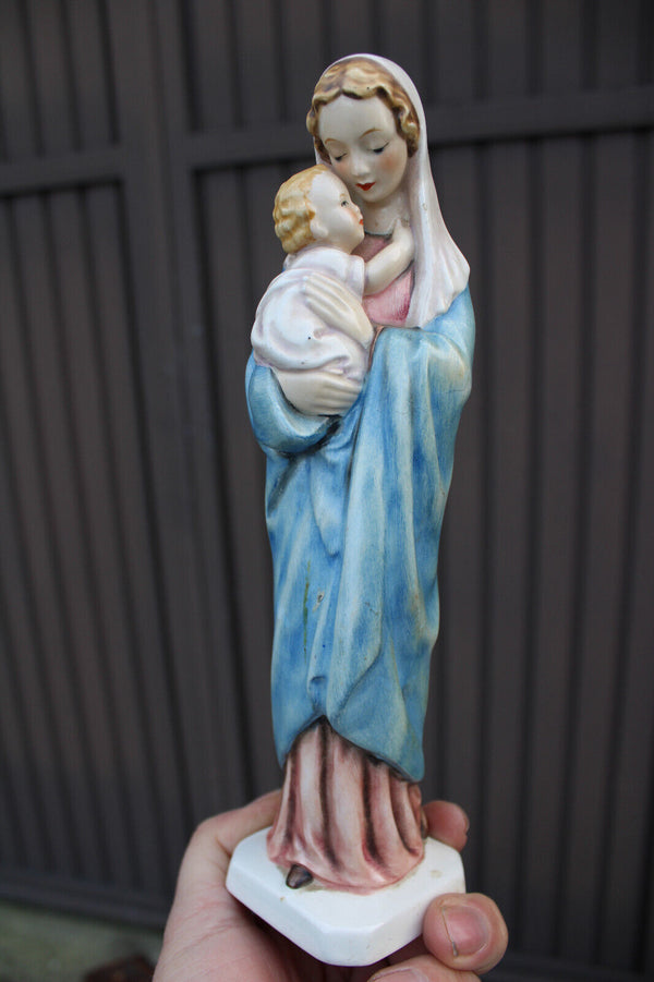 Vintage German Reinhold Unger GOEBEL marked madonna porcelain figurine statue