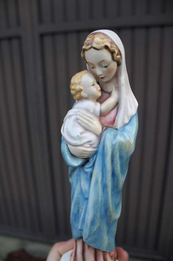 Vintage German Reinhold Unger GOEBEL marked madonna porcelain figurine statue