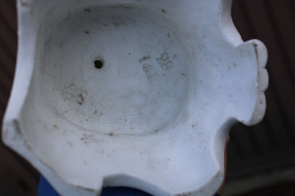 Antique french bisque porcelain saint joseph statue figurine letu mauger signed