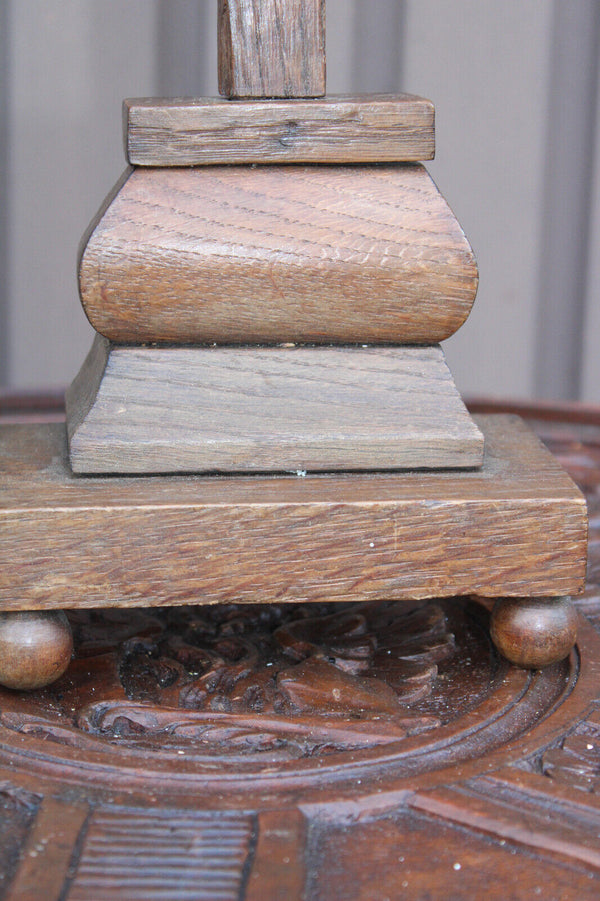 Antique 1800s Wood carved crucifix christ corpus religious