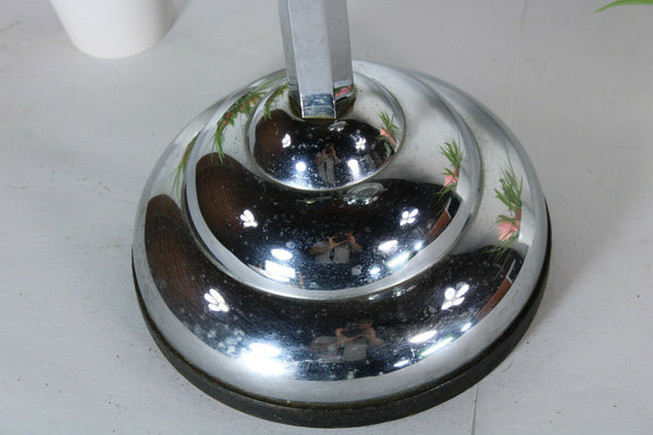 Demeyere art deco ashtray stand Belgium 1930s chrome