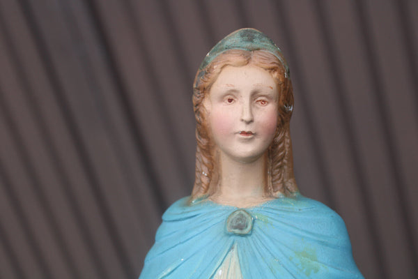 Antique rare ceramic SAINT ODRADA horse statue religious