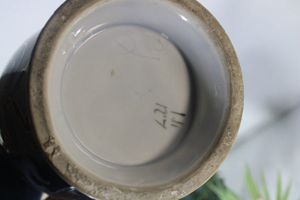 PAIR antique french vieux paris porcelain Vases portrait girl pigeon bird rare