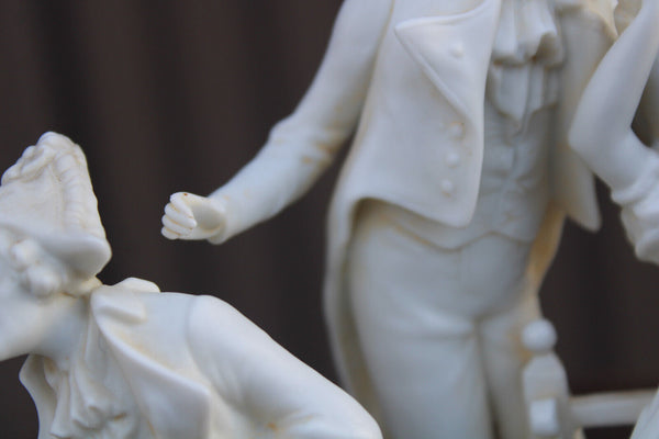 German Scheibe alsbach marked bisque porcelain group statue romantic decor