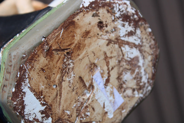 Large Antique saint Father Damiaan Figurine ceramic religious statue rare