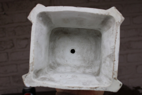 Antique large french bisque porcelain madonna child statue figurine religious