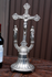 1950 Spelter Belgian Crucifix  4 evangelists Calvary magdalena Johannes figurine