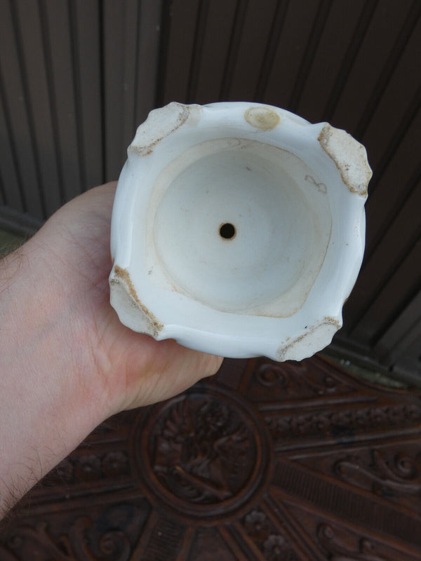 Antique Vieux paris porcelain bisque madonna religious figurine statue