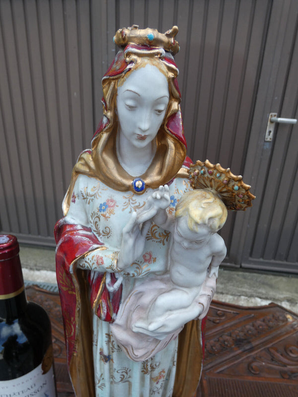 Pattarino school italian terracotta madonna figurine statue religious