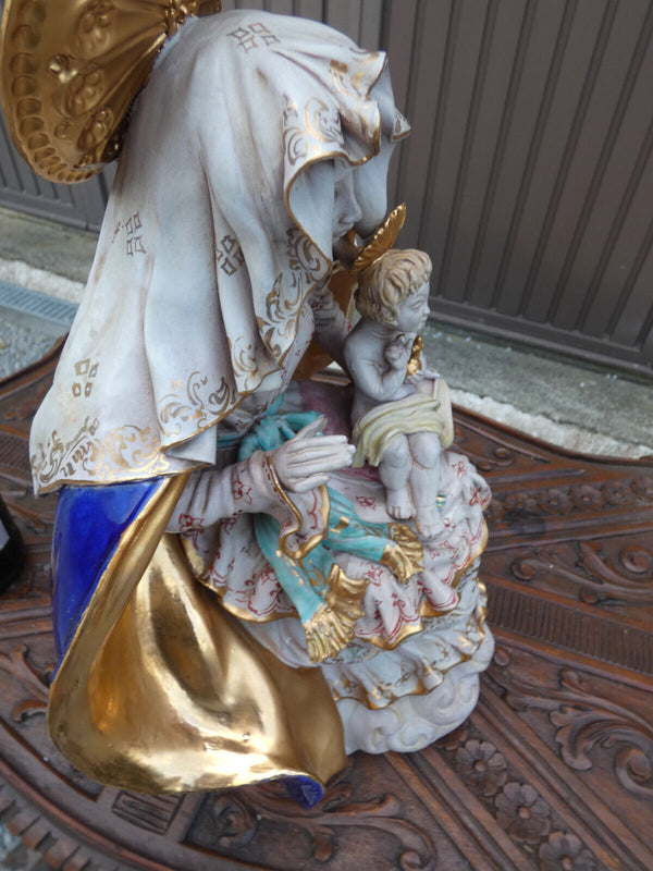 Pattarino school italian terracotta madonna figurine statue religious