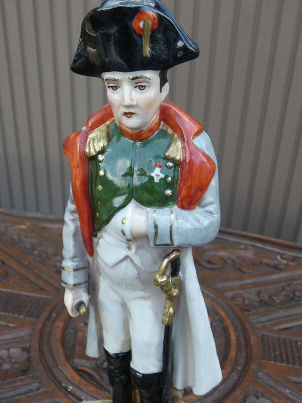 Antique 1926 Paris Bourdois Bloch porcelain mark napoleon general  statue