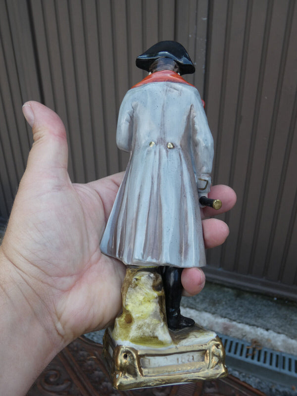 Antique 1926 Paris Bourdois Bloch porcelain mark napoleon general  statue