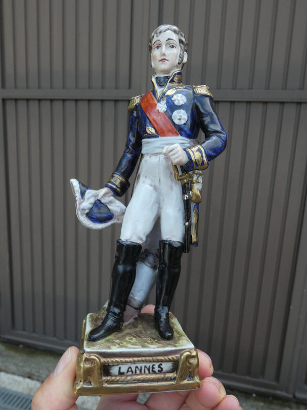Antique 1926 Paris Bourdois Bloch porcelain mark napoleon general LANNES statue