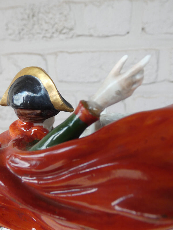 German scheibe alsbach marked porcelain napoleon horse figurine statue