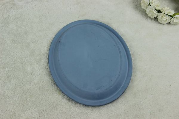 Antique WEDGWOOD blue white putti angel cupido group scene plaque England