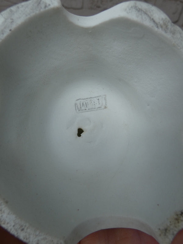 Antique french letu mauger bisque porcelain Saint therese statue figurine