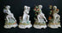 Set 4 season italian Capodimonte Franco marked porcelain figurine statue