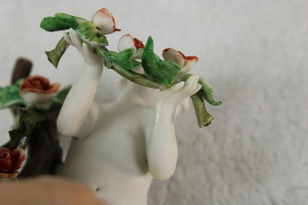 Set 4 season italian Capodimonte Franco marked porcelain figurine statue