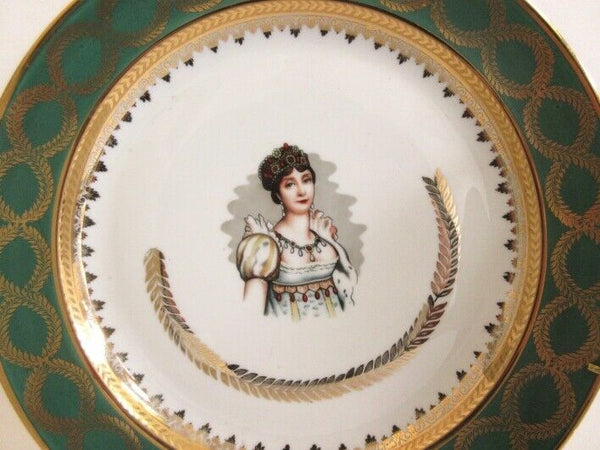 Set 3 French LIMOGES porcelain marked Plates Napeleon Josephine Aiglon portrait