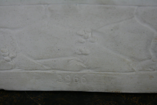 Gorgeous German antique bisque porcelain horse farm girl planter jardiniere