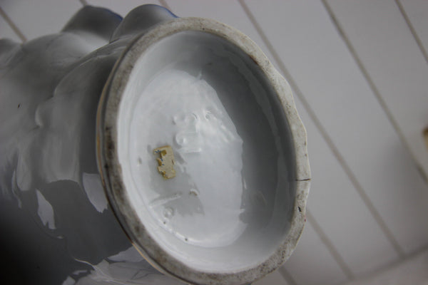 French Vieux paris Victorian lady portrait Centerpiece Vase 1900