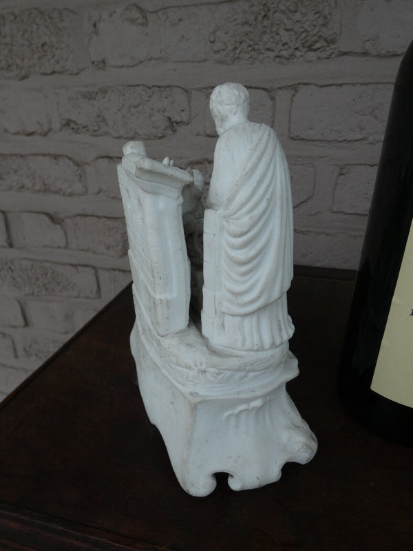 19thc Antique French bisque porcelain group nativity birth jesus statue
