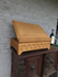 Vintage church bible stand lectern neo gothic wood carved elements religious