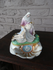 Antique french rare vieux paris porcelain pieta holy water font statue