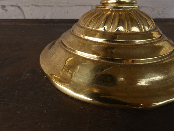PAir vintage 1950 Brass metal horn dragon statue rare