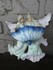 German bisque porcelain angels holy water font plaque