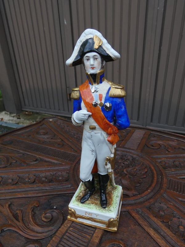 German Scheibe alsbach marked porcelain napoleon general NEY  figurine