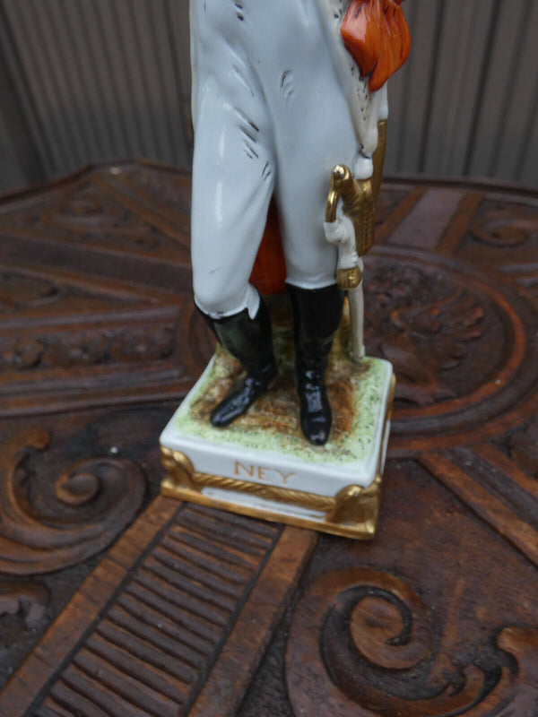 German Scheibe alsbach marked porcelain napoleon general NEY  figurine