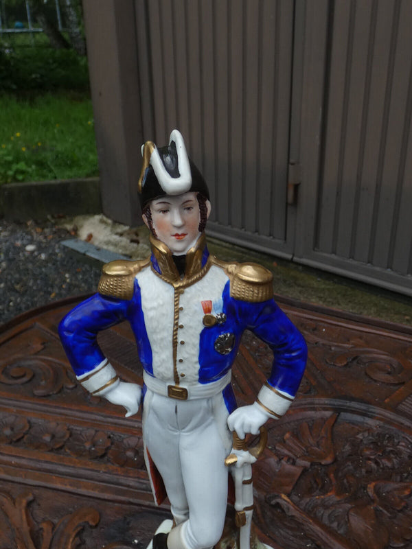 German Scheibe alsbach marked porcelain napoleon general EXELMANS figurine