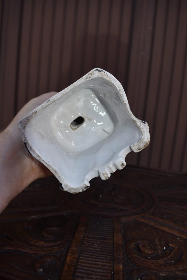 Antique French vieux paris porcelain madonna statue