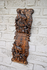 Antique Black forest wood carving wall letter holder deer animal