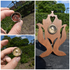 Antique religious wood carved relic holder saint rita Wax seal