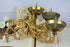19th c French GOTHIC DRAGONS Chimaera XL Church candle holders sconce 3 arms