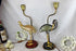 PAIR 1970 Vintage French duck bird matching table lamp mid century Rare