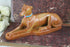 Antique Art deco Flemish marked faience ceramic greyhound whipped 1930