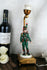 vintage 1960 French Napoleon soldier officer figurine army lamp brass base