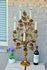 Rare XXL Antique church Altar candelabra Lamp murano glass grapes