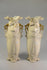 PAIR Art nouveau ROYAL DUX marked Pottery Vases Fruit apple