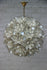 XL Rausch Capiz MotherPearl Shell Lotus flower sputnik ball chandelier 1960