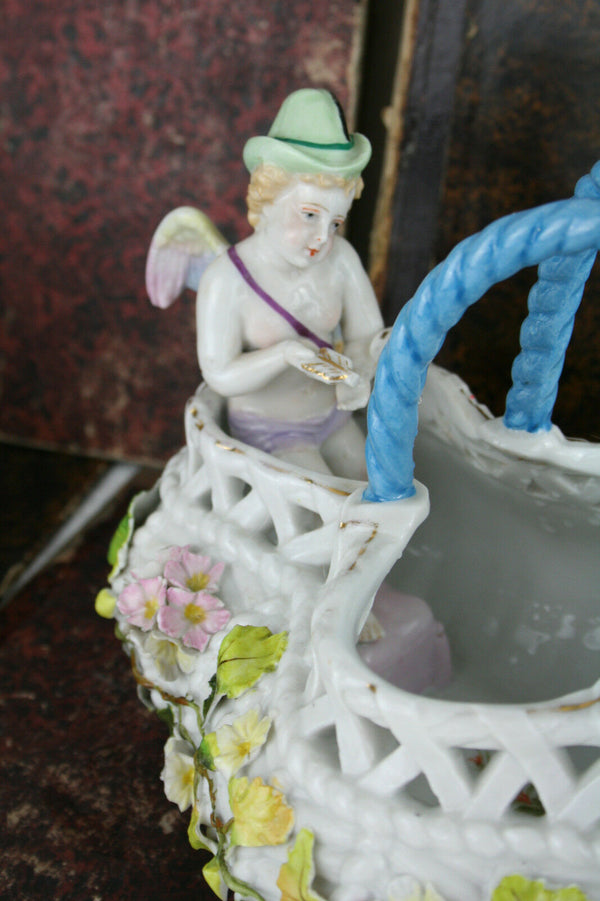 Gorgeous French marked porcelain planter 