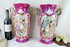 Antique PAIR Elite porcelain Limoges marked Vases Napoleon scenes
